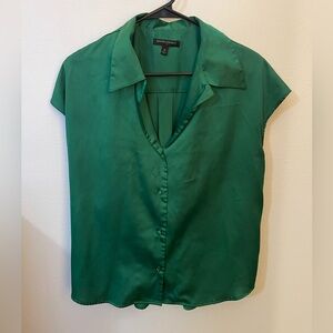 Banana Republic | Green Satin Women's Top